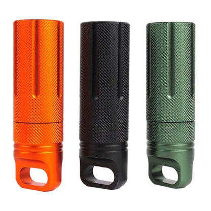 Aluminum Alloy Airtight Pill Container Bottle Portable Outdoor EDC Single Chamber Capsule Holder Waterproof Medicine Case Box