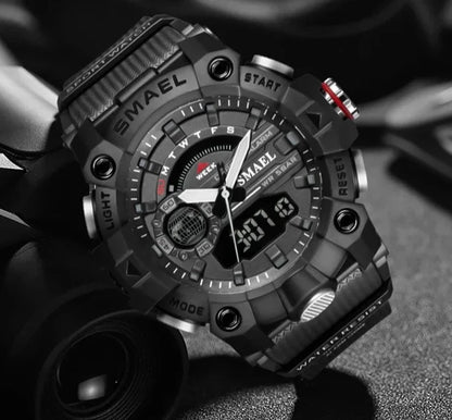 SMAEL Multi functional Electronic Watch 8040 Fashion Electronic Watch Student Outdoor Sports Waterproof Alarm Clock