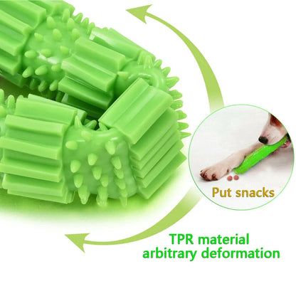 Pet Dog Chew Toy for Aggressive Chewers Treat Dispensing Rubber Teeth Cleaning Toy Squeaking Rubber Dog Toy Toys for Dogs