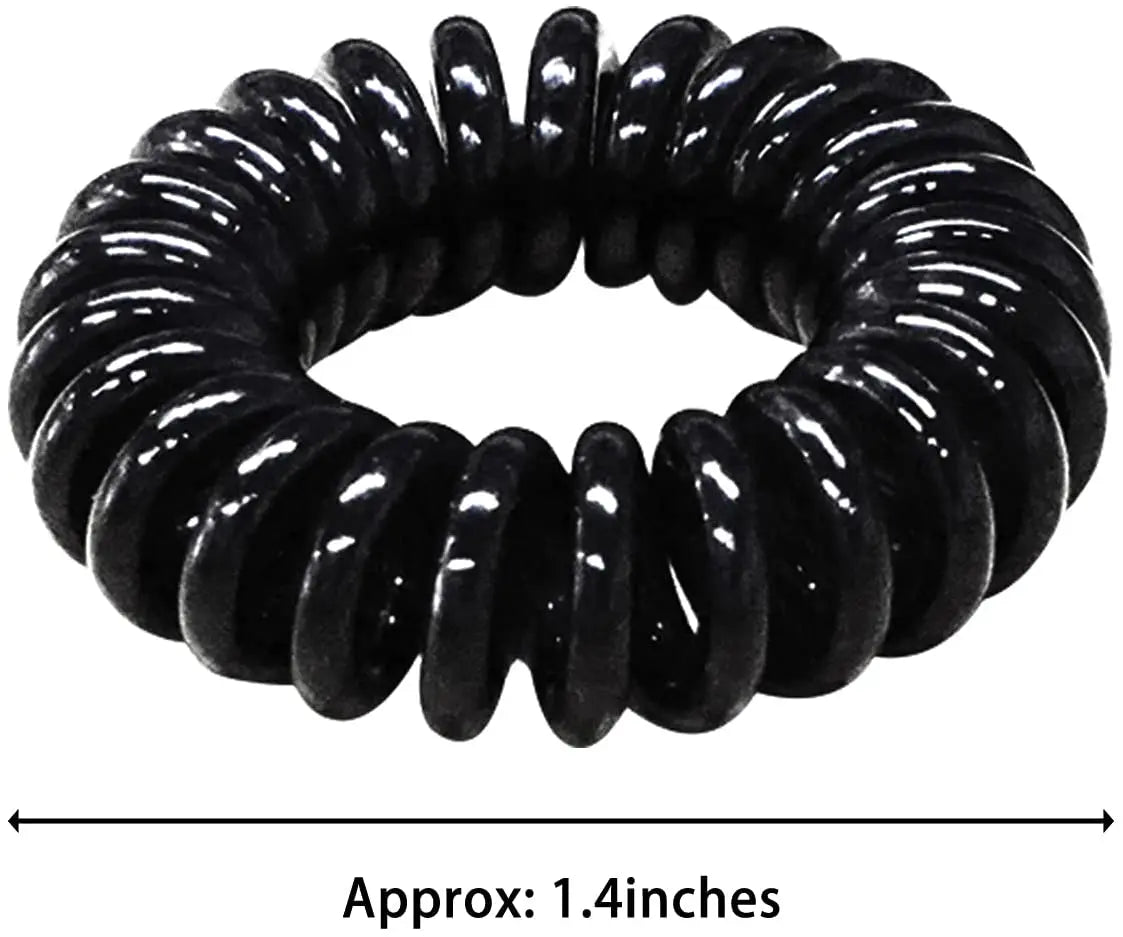 10/20/30Pcs Large Spiral Hair Ties 43mm Spiral Hair Bands Coil Hair Bands Telephone Cord Bobbles,No Trace Strong Hold Waterproof