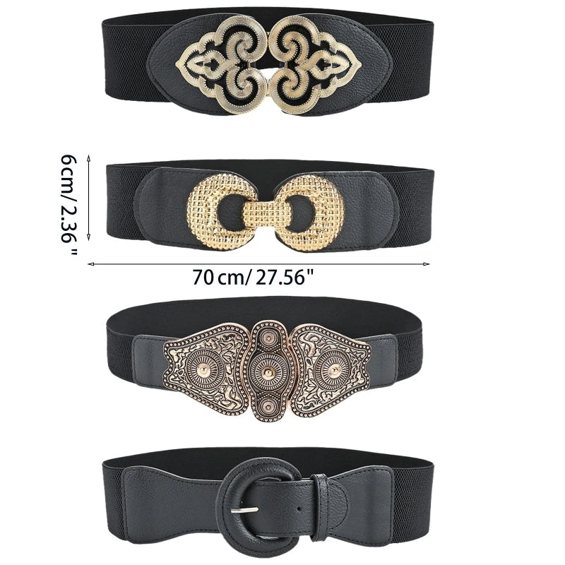 Belts For Women Dresses Stretch Vintage Fashion Belts For Women Dresses Wide Dropship