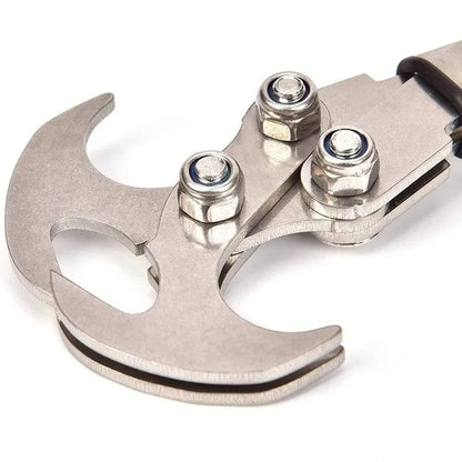 Folding Gravity Grab Hook Outdoor Rock Climbing Rescue Claw Survival Mountaineering Hook Tool Multifunctional Stainless Steel