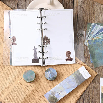 Notebook Stationery Set Diary Washi Tape Bookmark Stickers Fountain Pen Gift Box 2024 Creative Van Gogh Cuadernos Uuniversitario