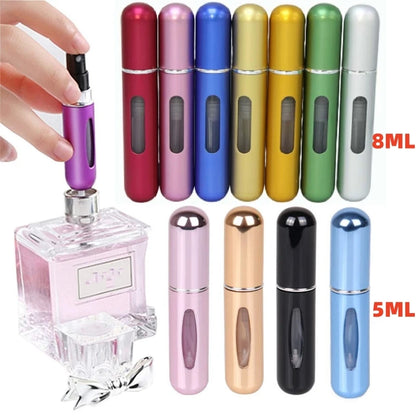 Refillable Mini Perfume Bottle Portable Cosmetic Bottle Spray Bottle Atomizer Spray Container Travel Refillable Bottles 8ml /5ml