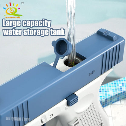 HUIQIBAO Manual Water Gun Portable Summer Beach Outdoor Play Pistol Fight Powerful Weapon Toys for Children Boys Kids Adult Game