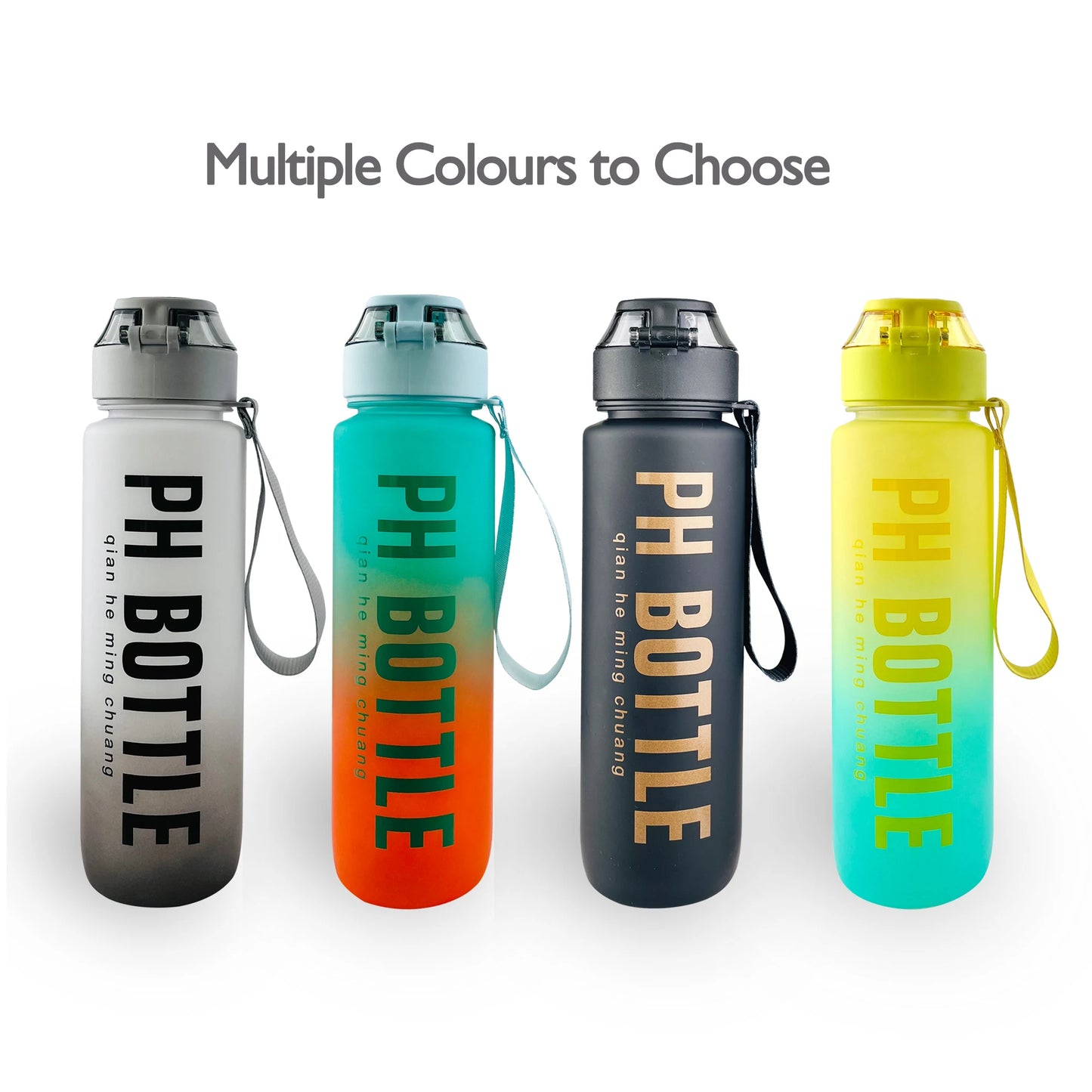 2024 Smart Water Bottle 1l Double Lock waterproof Summer Dink Cups for Women Man Sports Children School Student Straw Drinkware