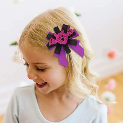 2/3Pcs/Set Halloween Bows Hair Clips Ghost Witch Hat Pumpkin Hairpins For Baby Girls Hairgrips Barrettes Party Hair Accessories