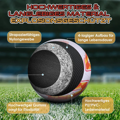 PU Leather Official Size 5 Outdoor Training Soccer Ball  Machine-Stitched Football Seamless Goal Team Ballon De Foot Footbal