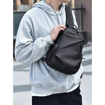 Fashionable Oxford Cloth Crossbody Chest Bag For Men Large Capacity Lightweight Outdoor Cycling Sports And Leisure Shoulder Bag