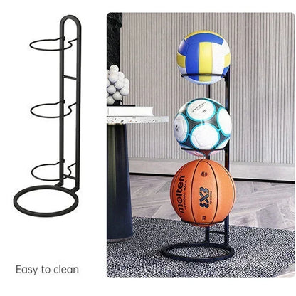 Children Basketball Storage Rack Portable Stand Vertical Holder Indoor Put Ball Space Save Football Volleyball Display Balls