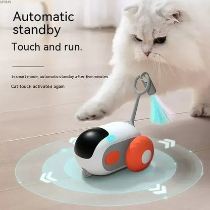 Smart Cat Toy Car Interactive Dog Toy Ball Automatic Moving Remote Control Toy Car Indoor Things for Cats Pet Kitten Supplies