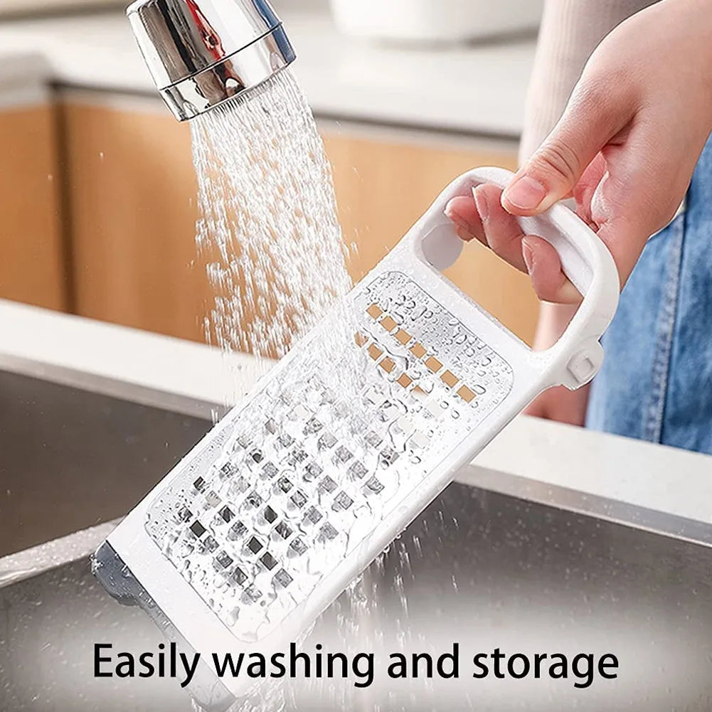 Foldable Cheese Graters, Detachable Handheld 2 Sided Ginger Shredder, Good Grip Cutting Board Tool, Kitchen Mini Planer