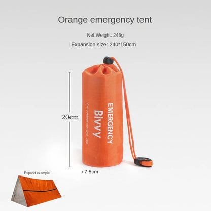 Emergency Shelter  Survival Tent Kit Waterproof Outdoor SOS Thermal Blanket