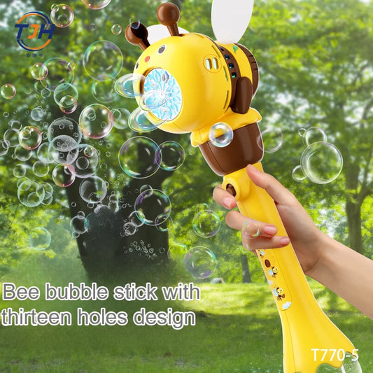 Children'New Hand-Held Automatic Bubble Machine party games12hole fully automatic luminousSummer Outdoor Toys for Birthday Gifts