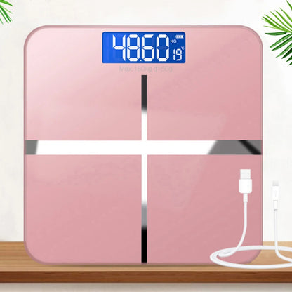 Household Electronic Scale HD Display Electronic Weight Scale USB Charging Battery-powered for Home Office Supplies Adult Health