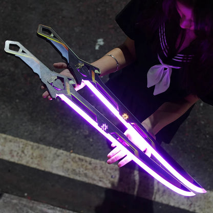 Valorant Karambit Reaver Lightsword Handmade Champions 2024 Blade Lightsaber Cosplay Prop Orion Sword Luna Knife Toys Gifts Boys